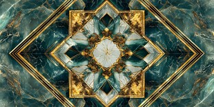 石纹吊顶鎏金流彩背景