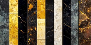 金色大理石对拼背景