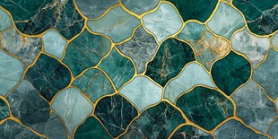 染色玻璃拼花壁纸