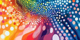 绚丽点点重叠背景