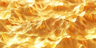 金色山脉3d立体山脉