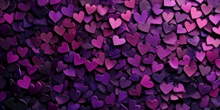 紫色爱心