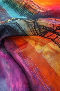绚丽彩色丝绸