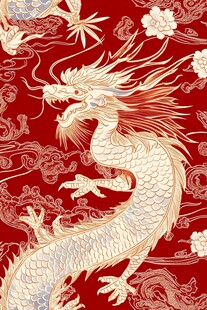 龙年地毯插画