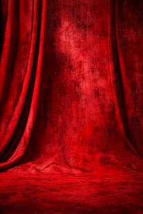 红色布幔背景