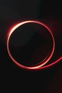 红色科技感光晕光