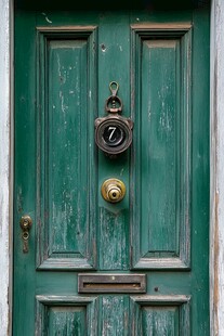 绿色的门