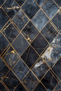 金色网格线条大理石纹