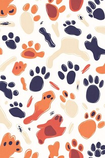 宠物脚印狗爪猫爪