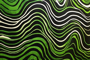 浅绿底波浪线条