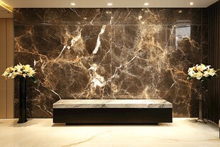前台大理石背景墙