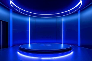 赛博朋克风格迎宾区