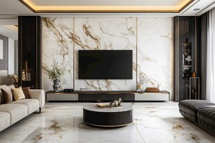 岩板客厅场景素材