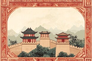 大境门插画