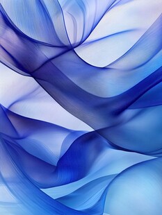 彩色飘带蓝色动感纹理