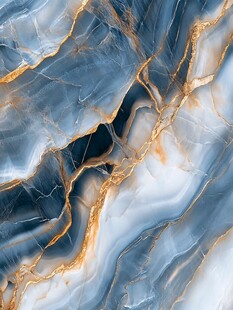 渐变抽象流体装饰画