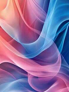 蓝粉纹理曲线动感线条