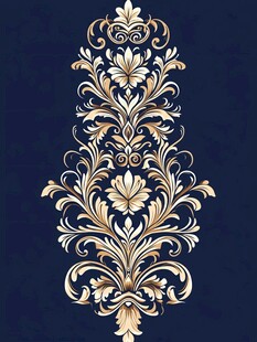 精美金色花纹
