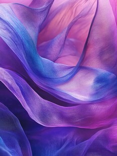 飞舞绚丽彩色丝绸