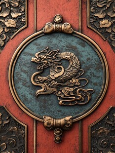 铜门龙纹