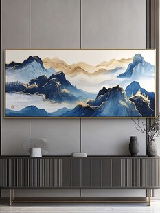 巨幅山水壁画抽象挂画