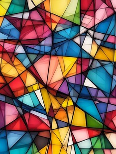 炫彩彩色玻璃背景