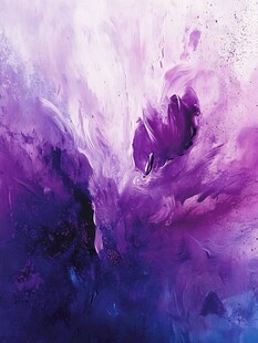 炫彩背景紫色水墨