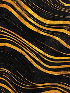 抽象纹理黑金色大理石