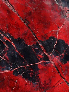 红色水墨大理石