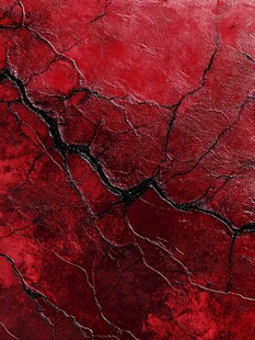 红色图案素材裂缝