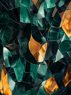 抽象不规则彩色玻璃