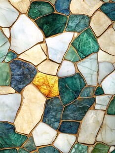 抽象不规则彩色玻璃