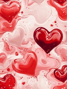 心动浪漫氛围背景