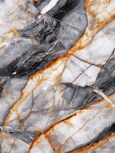 蓝色透光大理石装饰画