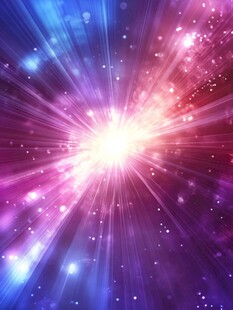 蓝紫色梦幻发散射线