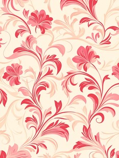粉色欧式花纹