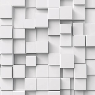 3d立体白砖背景