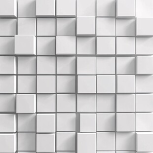 3d立体白砖背景