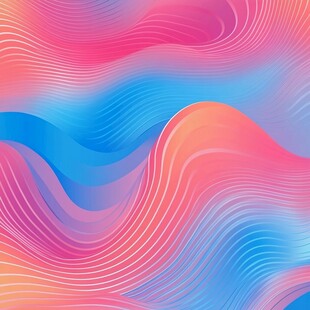 炫彩波浪蓝色渐变纹理