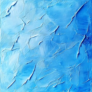蓝色油画纹路喷绘