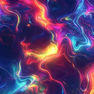 流光意境彩色渲染图案