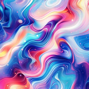 流光意境彩色渲染图案