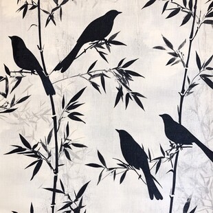 竹鸟壁画