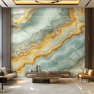金色大理石瓷砖背景墙