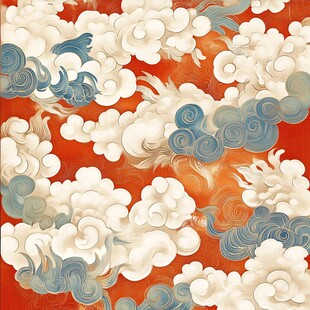 宋代云图高端云纹装饰