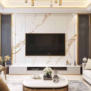 轻奢大理石背景墙