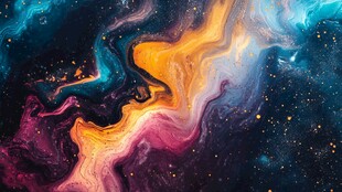 海洋流体画宇宙