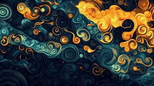 3d印花旋涡背景