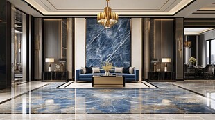 极简金箔石根线条对拼