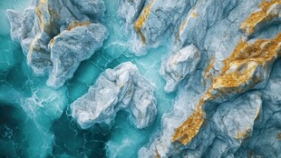 肌理彩色流体背景墙